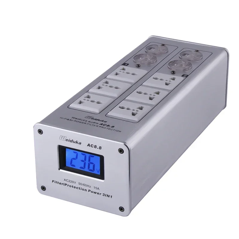 

AC8.8 Audio Hifi Power Conditioner Universal Aluminium Power Strip Box