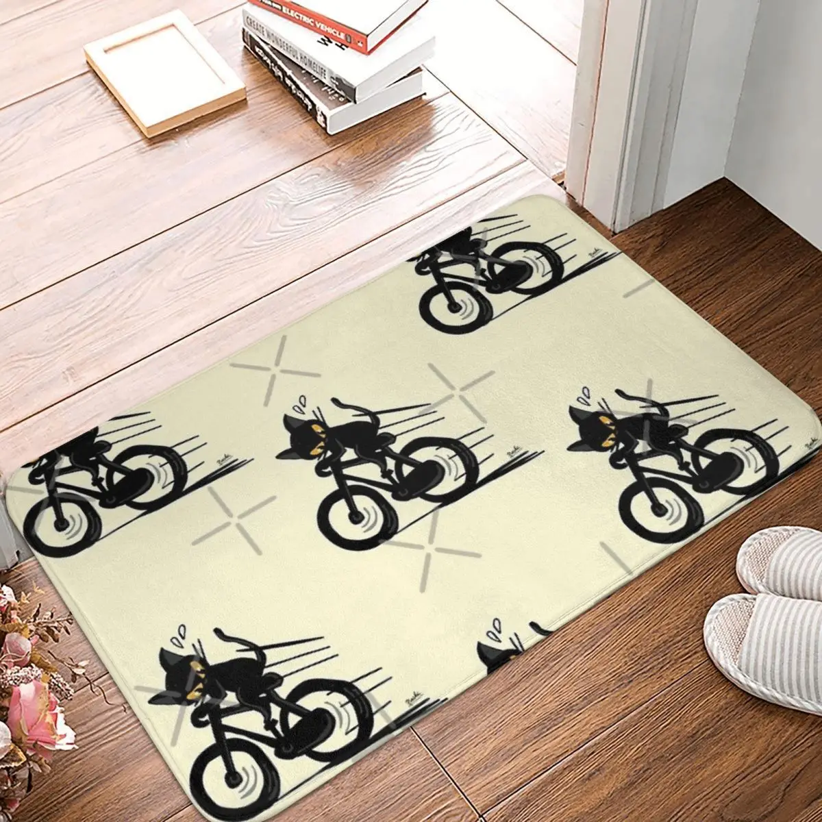 Bicycle Facecloth Non-Slip Floor Mat FireplaceThick And Comfortable, Durable Foot Mats