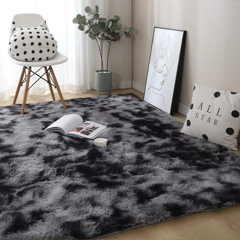 Manufacturers Directly For Home Tie-dye Gradual Change Carpet Home Living Room Silk Carpet Bedroom Full Floor Mat Balcony Mat