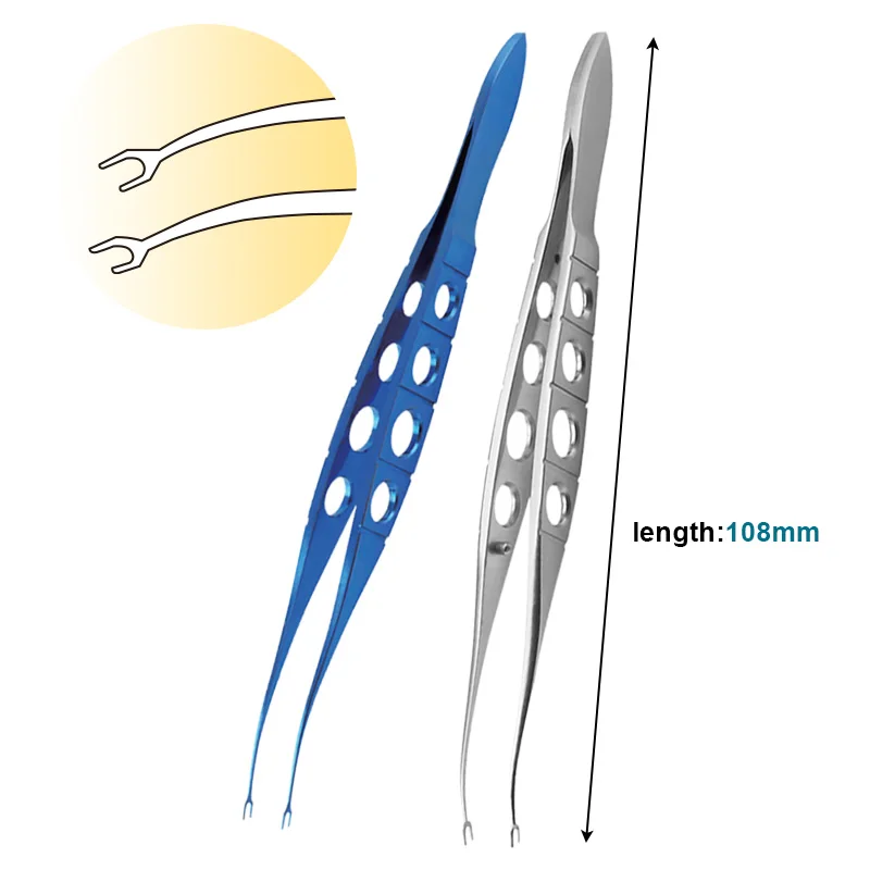 

Ophthalmic Forceps Tweezers LASIK Retreatment Forceps Stainless Steel/Titanium Eyelid Tool Ophthalmic Instrument