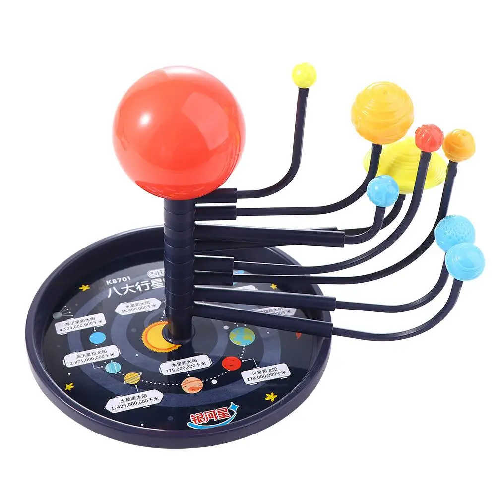 Funny Ball Stand Assembling  Science Project Set Gift Astronomy Plastic Solar System Model 9 Planets  DIY