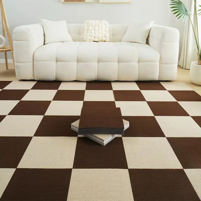 

Самоклеящиеся ковры, напольная наклейка, квадратные коврики, коврик для очистки и наклейки, сделай сам, для спальни, кухни, столовой, домашнего декора 30 см × 30 см