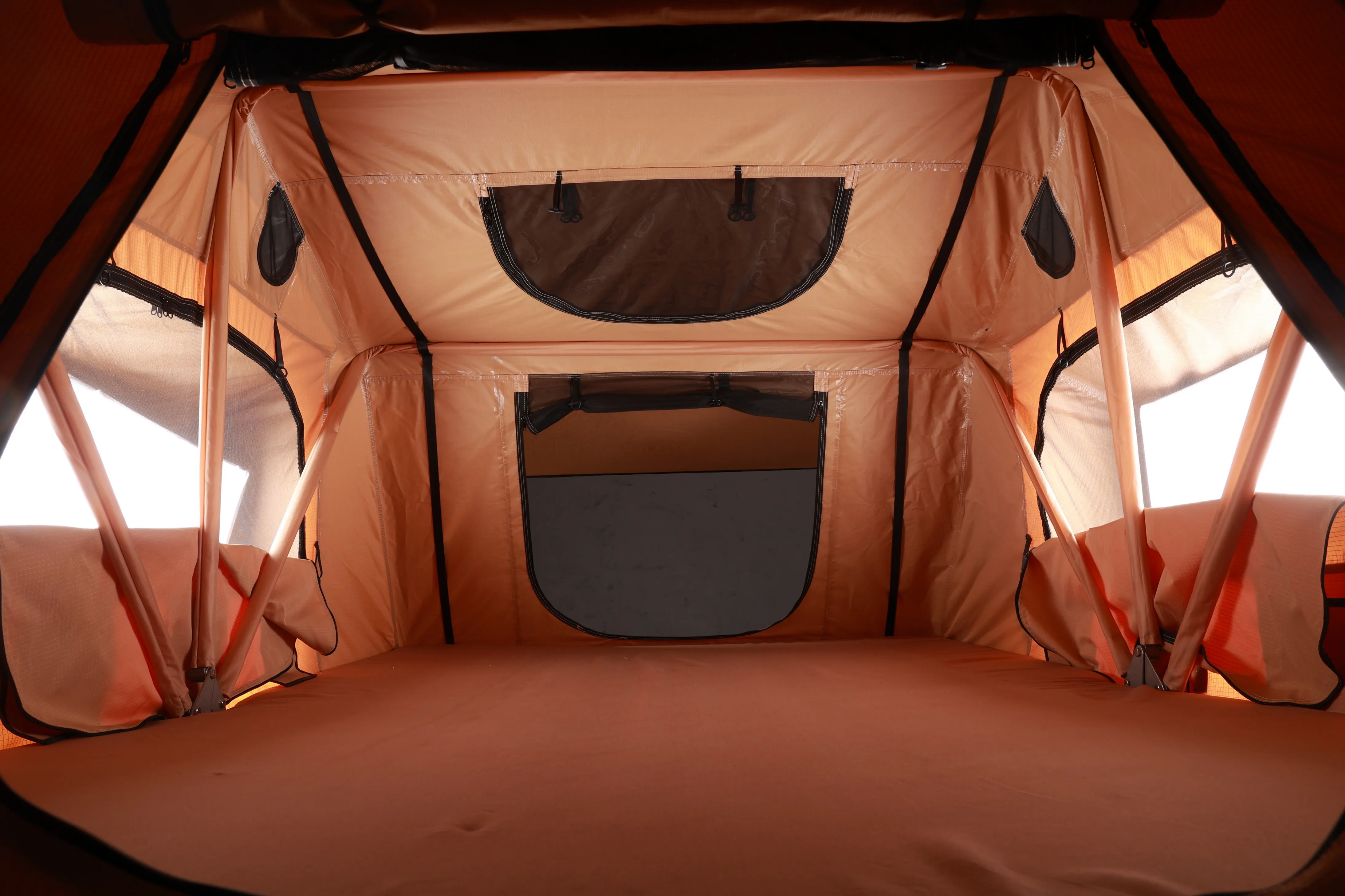

4x4 Tent Box Car Roof Top Overland Soft Shell Roof Top Tent for Car Camping Rainfly Rooftop Tent 4 Person