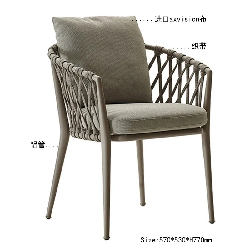 Outdoor rattan chair villa courtyard garden open-air outdoorchair B & B hotel outdoor furniture