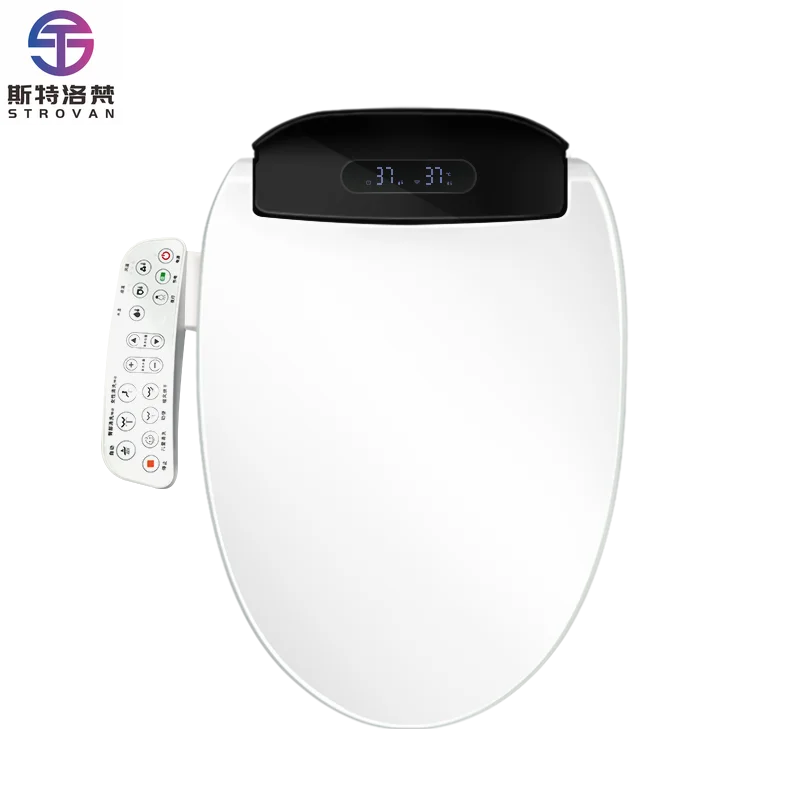 CA0550 Instant-heating Electric Smart Bidet Seat Cover Lid with Rear and Feminine Wash Functions