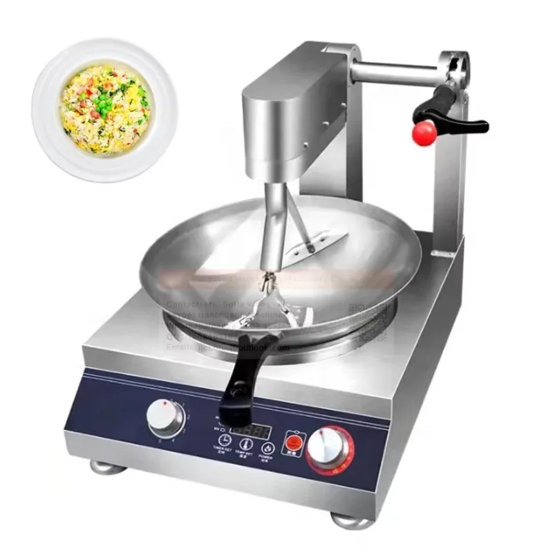 Industrial Automatic Commercial  Rice Meat Cooking Mixer Machine Central Kitchen Restaurant Vegetable Stir Fry Robot Wok