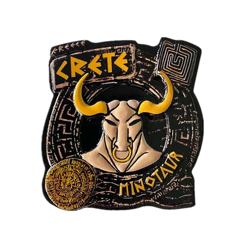 أوروبا اليونان كريت ثلاثية الأبعاد مغناطيس الثلاجة السياحة تذكارية مغناطيس الثلاجة ملصق جمع الحرف اليدوية الديكور