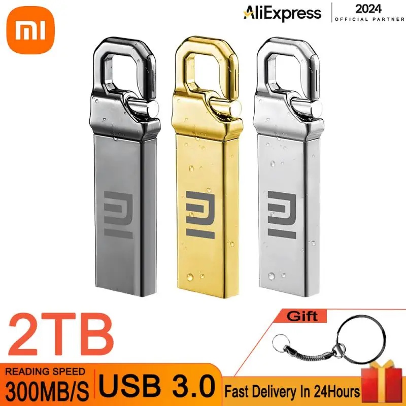 Original Xiaomi 2TB USB 3.0 Flash Metal Drive 1TB Pen Drive Large Capacity High-Speed Transfer Storage Waterproof Memory U Disk