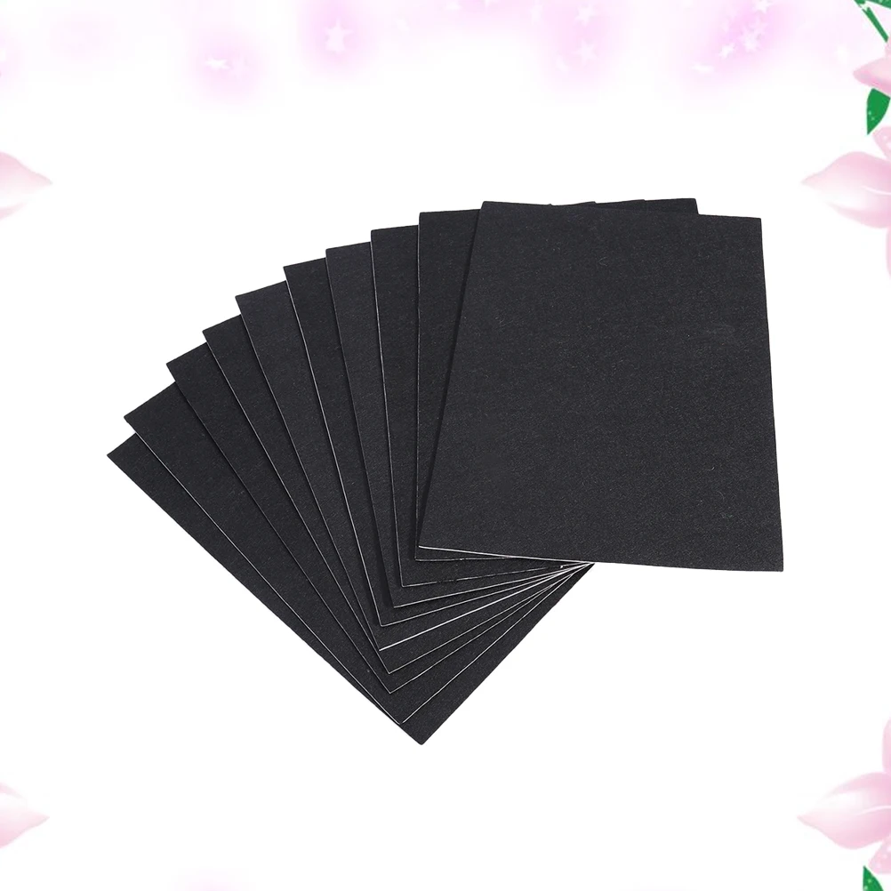 20 ชิ้นแผ่นเสื่อเฟอร์นิเจอร์สีดําสักหลาดอุปกรณ์หัตถกรรมกาวตนเองแถบโฟม
