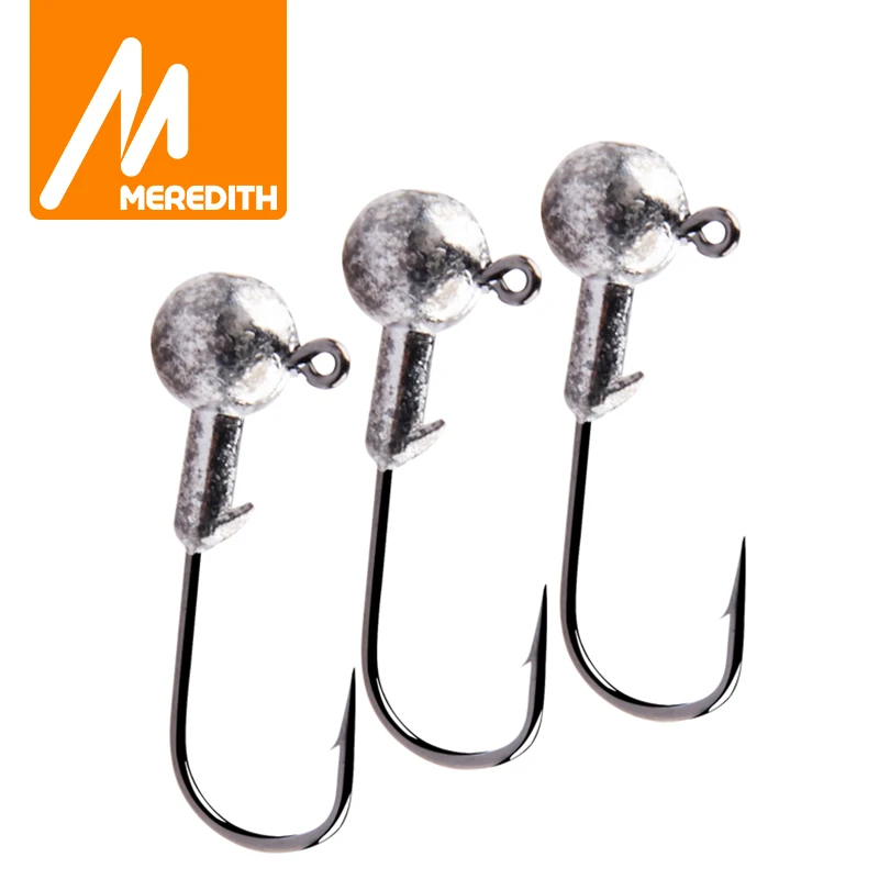 MEREDITH Đầu Jig 1G 2G 3G 4G 5G 7G 8G 10G 12G 14G 22G Móc Khóa Đầu Jig Lưỡi Câu Jig Pike Cá Phụ Kiện