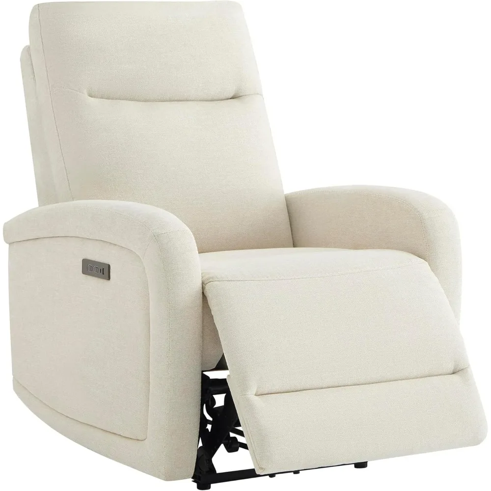 

Adult electric zero wall lounge chair, electric headrest Type-C charger, living room and home theater seats, linen fabric