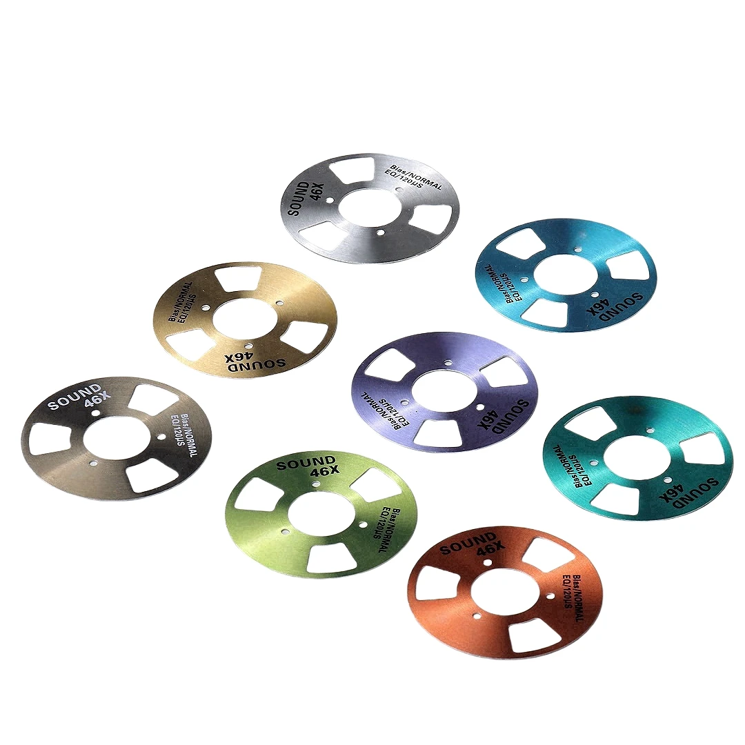 DIY Homemade Making Music Open Reel Cassette Tape Kit  Audio Recording Cassette for TEAC (Pack of 4 Reels + 2 Wheel)