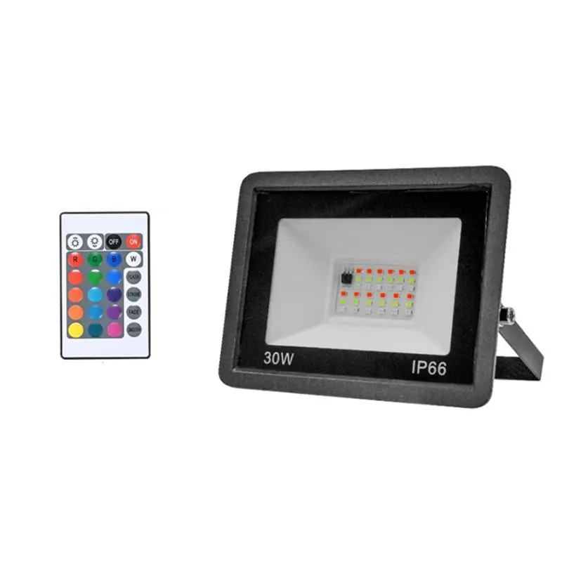 

Уличный водонепроницаемый светодиодный прожектор RGB AC200-265V IP66 для ландшафтного освещения, для сада, патио, двора, 30 Вт