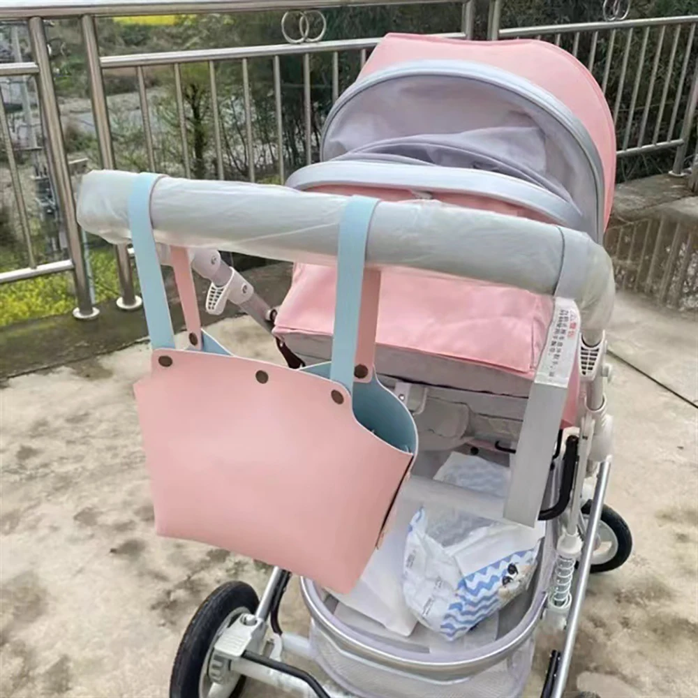 BabyStroller Pouch Multi-Functional Baby Stuff Storage Bag For Outdoor Walks Bottle And Diaper Storage Bag