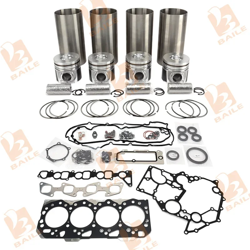 

For Isuzu 4JK1 Overhaul Rebuild Kit Piston Rings Cylinder Liner Full Gasket Set Engine Repair Parts