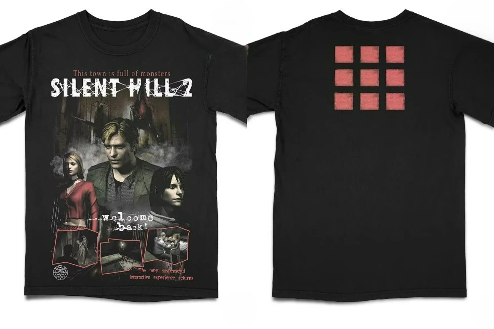 

Вневременная футболка S-Silent Hill, женская и мужская футболка большого размера, свободная женская одежда с короткими рукавами и рисунком, футболка больших размеров