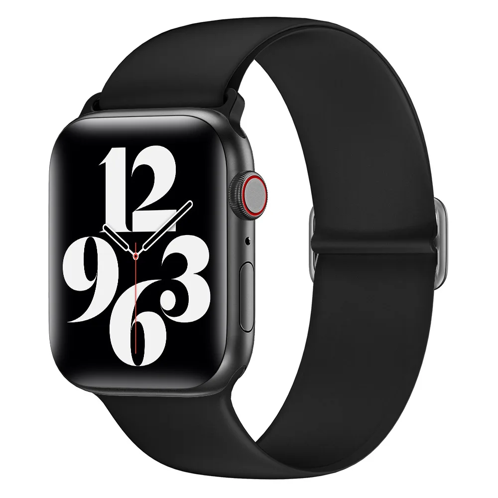 

Adjustable Silicone Strap for Apple watch 45mm 41mm 44mm 42mm 40mm 38mm replacement bracelet strap for iwatch Ultra 8 7 6 5 4 SE
