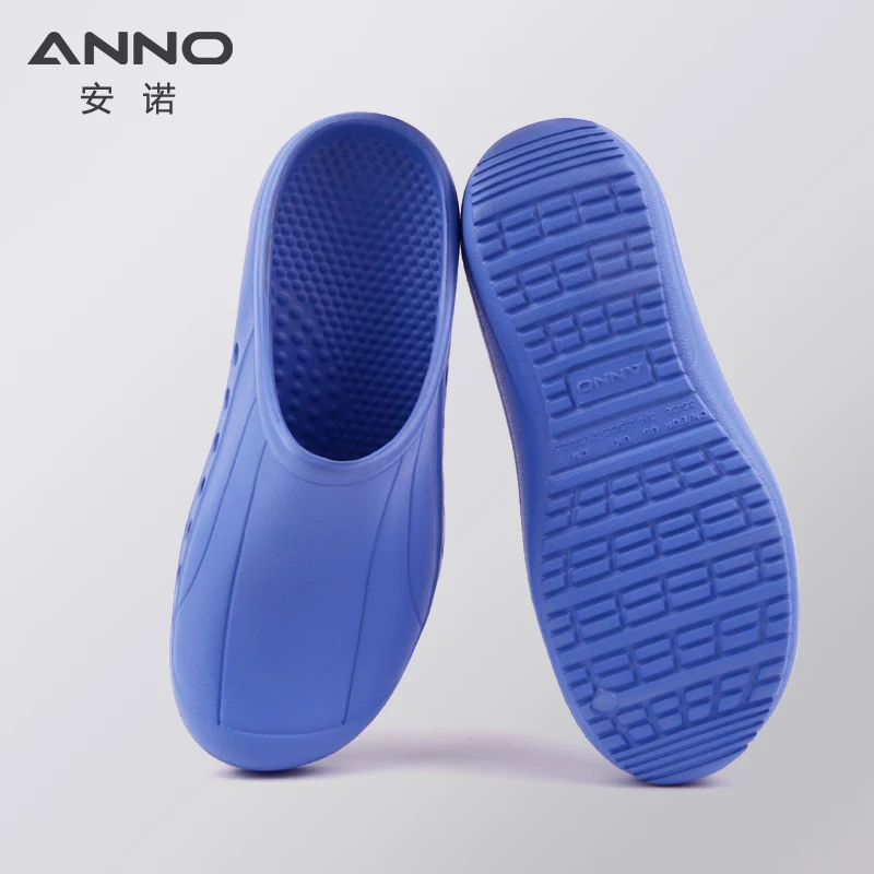 ANNO-zuecos protectores antideslizantes para médicos y enfermeras, zapatos suaves para sala de operaciones, zapatillas de laboratorio, Zueco plano