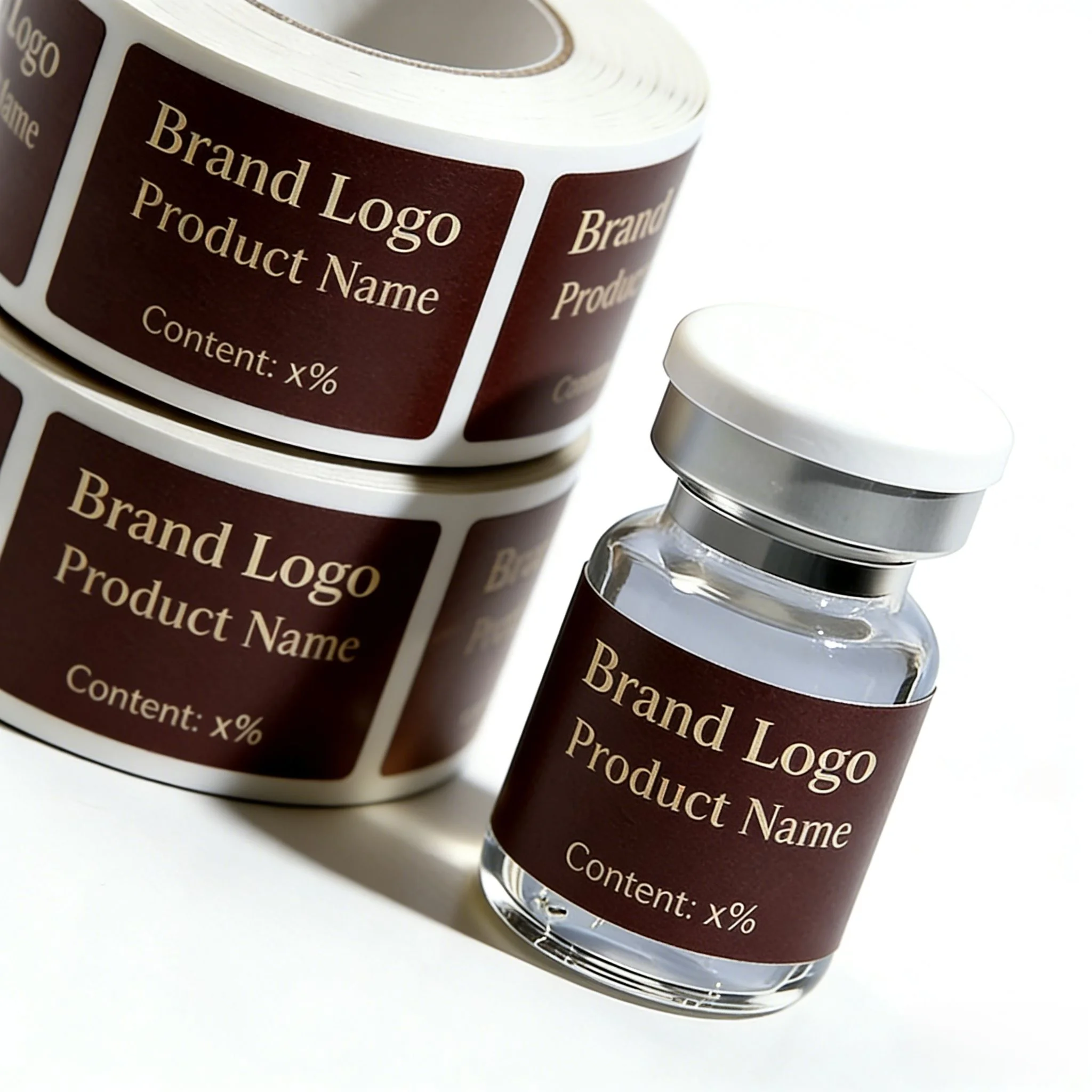 

Custom 3ml 5ml 10ml Bottle Labels,Waterproof Personalized Stickers for Peptide Vials,Biotech Packaging