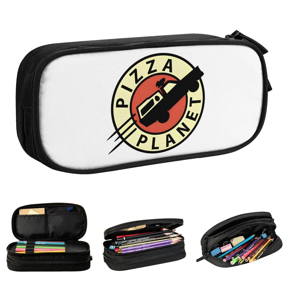 Pizza Planet Express Pencil Cases Pen Holder Bag Student Big Capacity Students School Gift Pencilcases