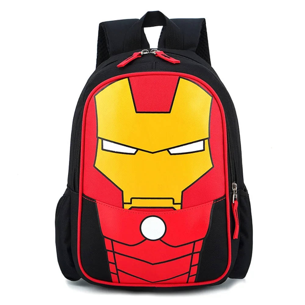 Kindergarten Cartoon Character Backpack Children's Backpack Baby Can Use Boy's Favorite Superhero Iron Man Spider Man Backpack