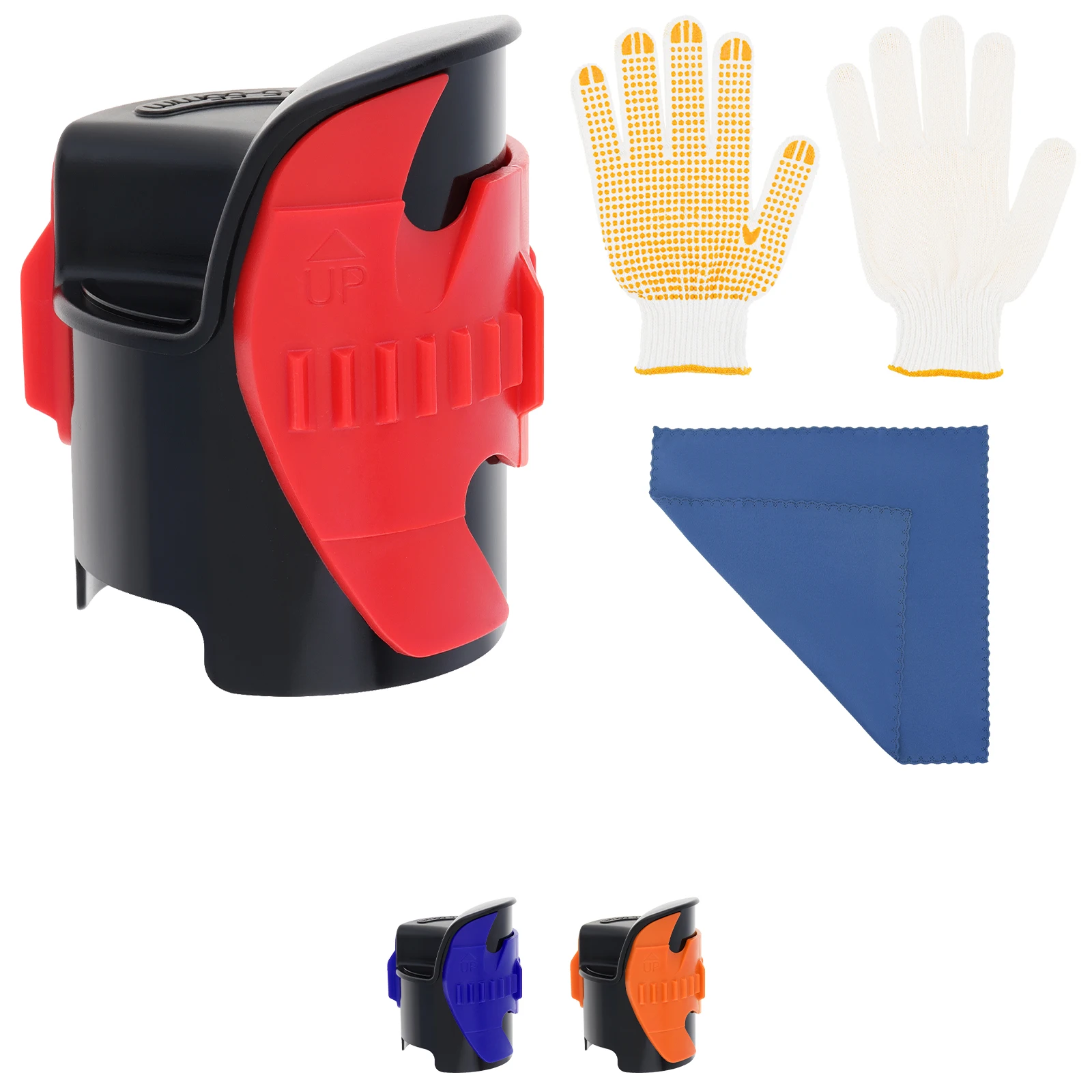 1pcs Universal 45mm-55mm Motorcycle Fork Seal Cleaner Tool with Non Slip Gloves Cleaning Cloth Absorber Oil Cleaning Repair Tool