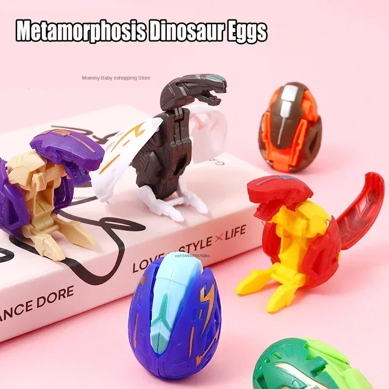 1/10Pc Dinosaur Eggs Transforming Toy Simulation Deformation Dinosaur Transform Twisting Children Educational Toys Kids Gift