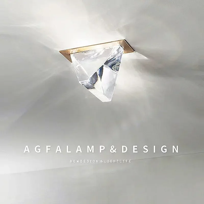 Recessed, aisle, ceiling light, personality, crystal, foyer, corridor light, entrance, balcony, bedroom, Nordic, cloakroom, lamp