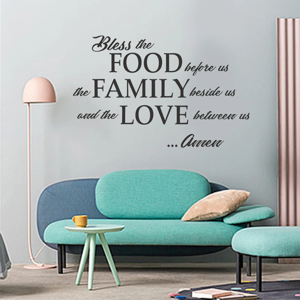 English Letter Inspirational Wall Stickers Self-adhesive Wall Decals For Bedroom Living Room Decoration