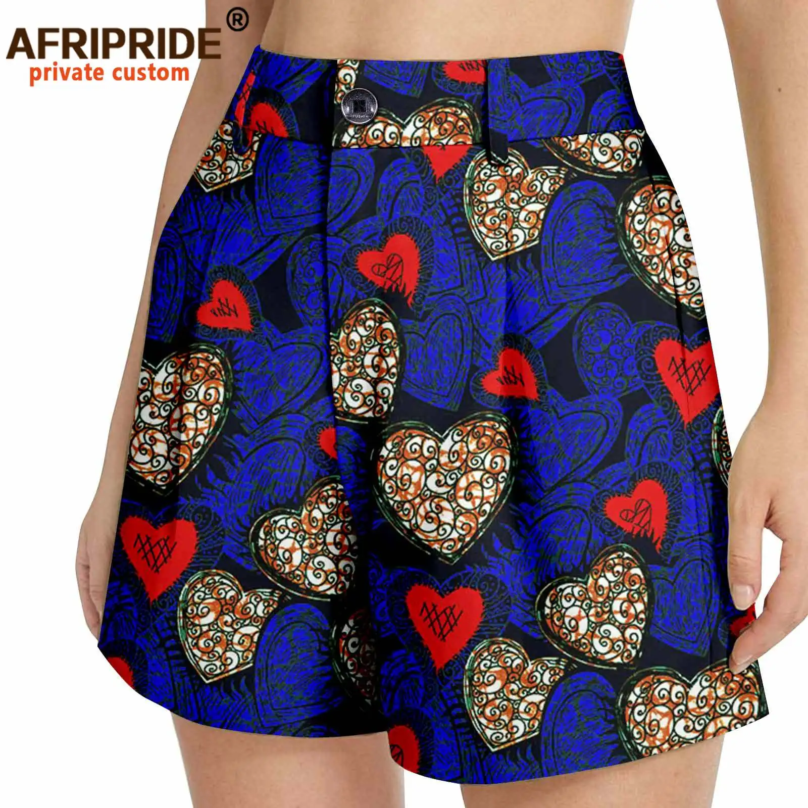 Women's Shorts High Waisted Athletic Summer Casual Loose Shorts with Pockets African Ankara Print Plus Size Casual 2421003