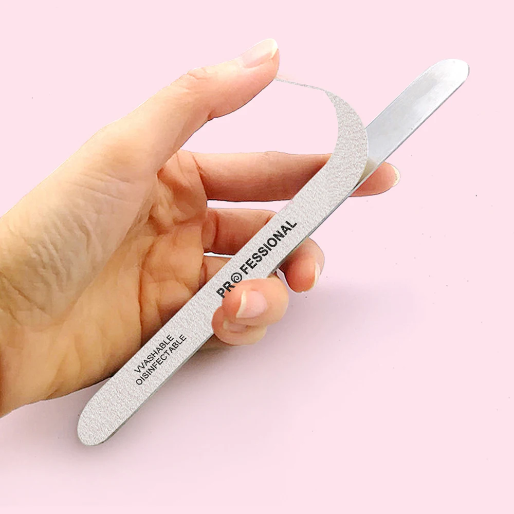 10pcs Removable Buffer Pads Strips Nail File Buffer Block Replaceable Sandpaper Nail Sanding Grinding Polish Manicure Tool