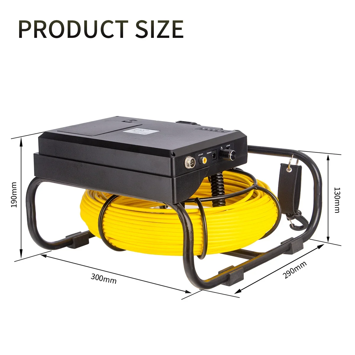 كاميرا فحص الأنابيب 9 بوصة HD1080P مراقب 6.5 مللي متر خط أنابيب الصرف الصحي Borescope ، SYANSPAN 8GB DVR استنزاف الفيديو المنظار الصناعي