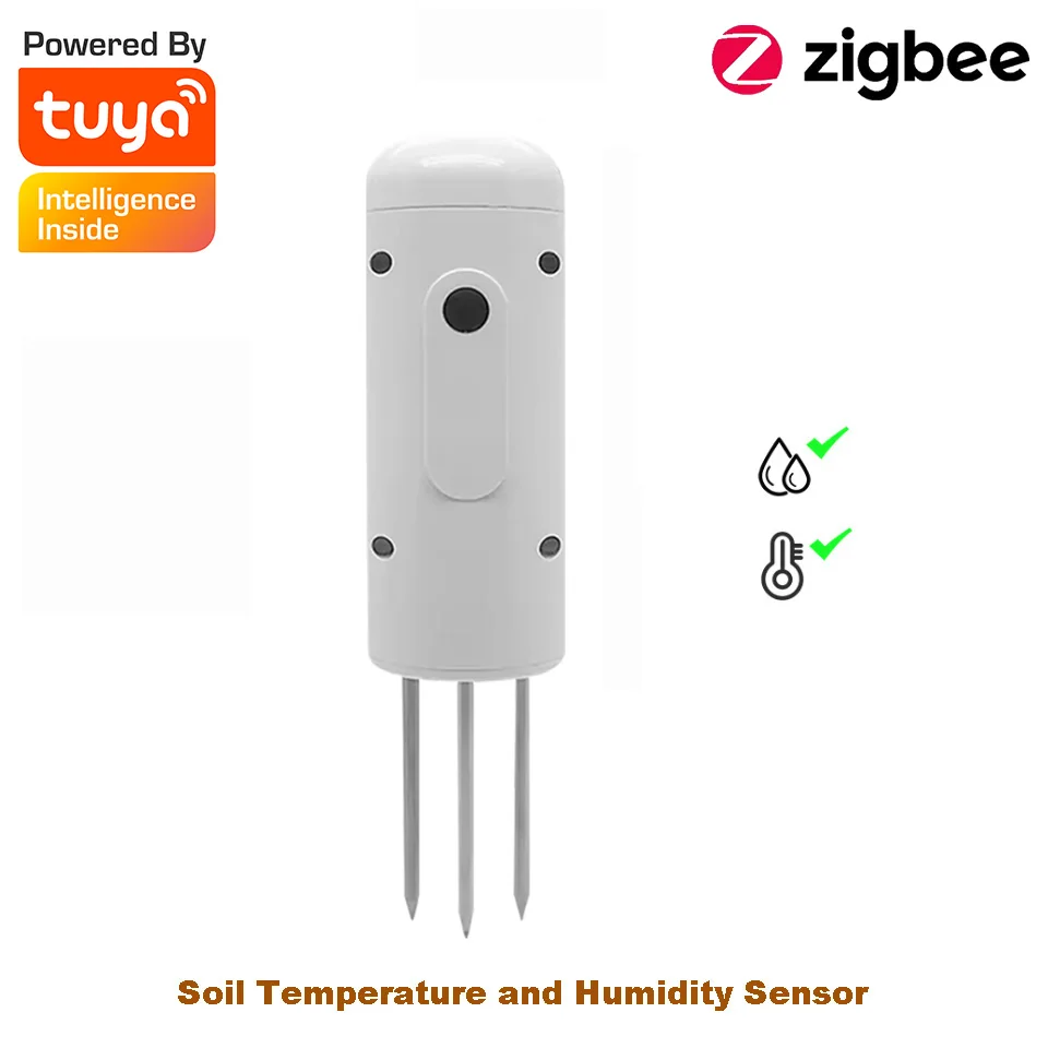 Zigbee Soil Tester Temperature and Humidity Meter Waterproof Tuya Thermohygrometer Garden Automation Irrigation Detector image 2