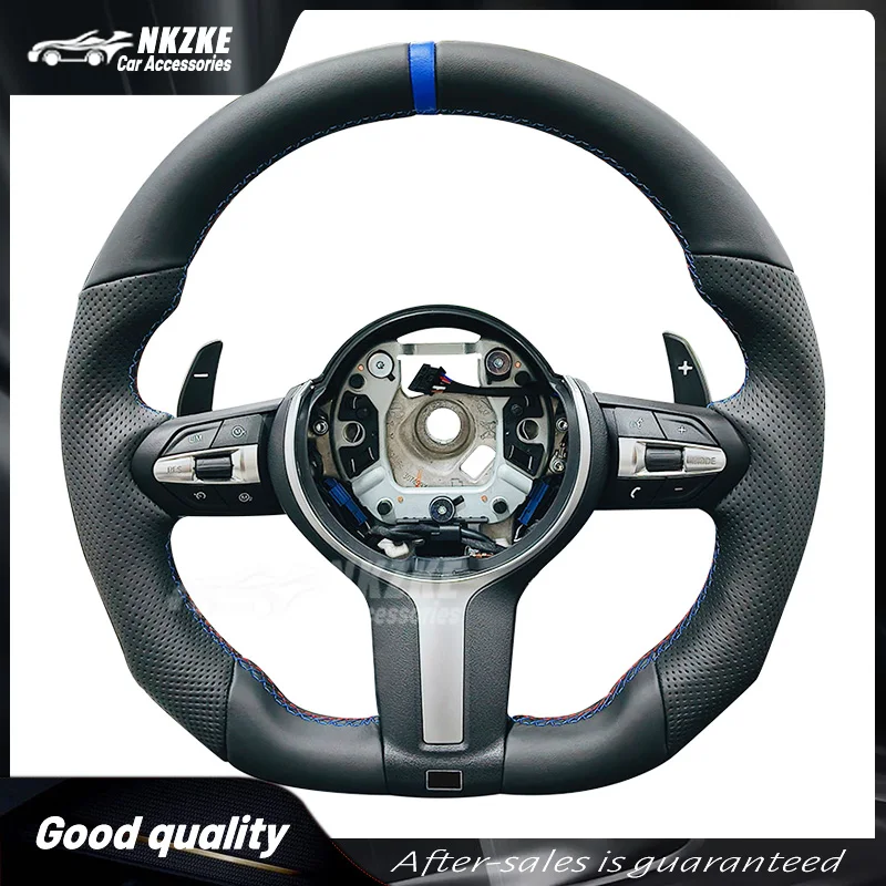 

Steering Wheel Suitable For Bmw F30 F10 F31 F20 E90 Is Made Of Alcantara Material And Sports Steering Car Accessories //M Logo