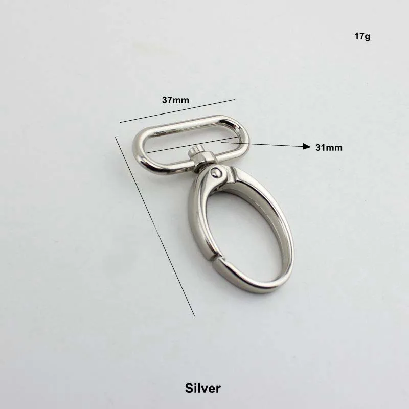 30 pieces 25mm 31mm 38mm retro brushed antique brass trigger snap hook clasp metal clip swivel hooks Hardware Accessories