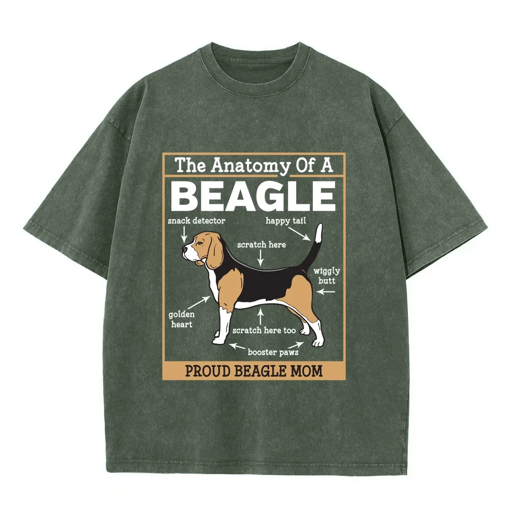Beagle Dog Mom Tee Shirt Cotton T-Shirt Man Oversized Top Shirt Adult Camisetas Para Hombre Clothing Cute Pet Dog Design Graphic