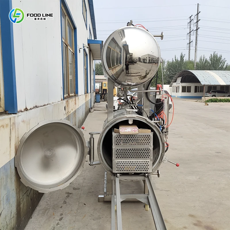 Water Bath Spray Retort Pot, Electric Steam Industrial Autoclave Machine for Jars, Cans, Pouches and Glass Bottles