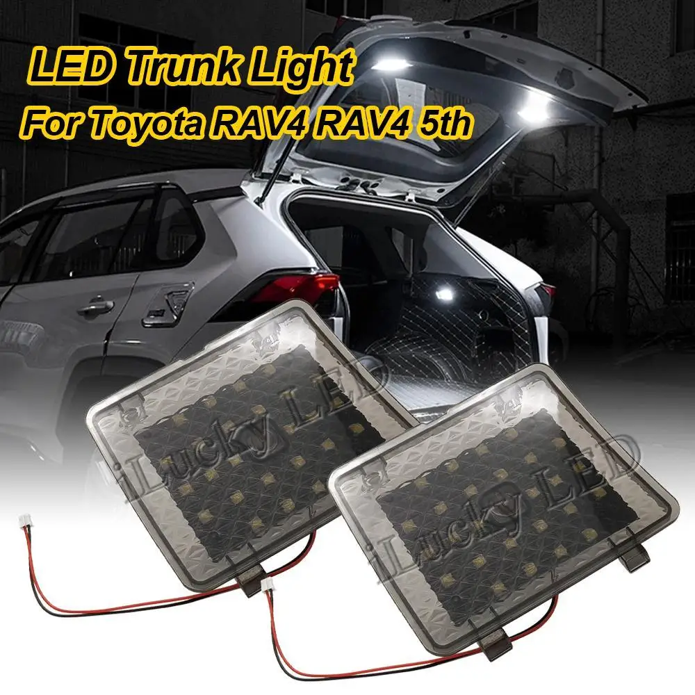 2PCS For Toyota RAV4 RAV4 5th 2019 2020 2021 2022 2023 LED Car Tail Lights Rear Cargo Trunk Light Tailgate Lamp Suitcase Lights