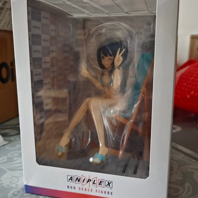 Original In Stock 15cm  Aniplex Makeine: Too Many Losing Heroines! ノンスケールフィギュア Swimsuit Anime Figure Model Ornament Toy