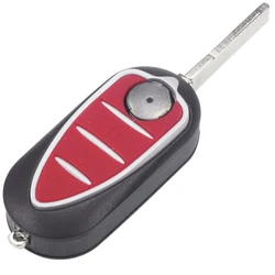 jingyuqin 3 Buttons Remote Folding Flid Car Key Fob Case Shell Cover For Alfa Romeo Mito Giulietta GTO 159
