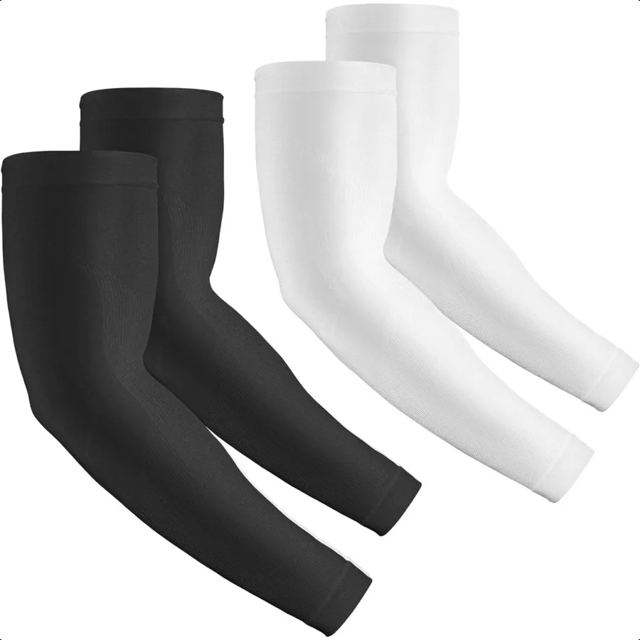 2 paia di maniche da braccio rinfrescanti con protezione UV, maniche da sole Comprion per uomo, donna, tatuaggio giovanile, copertura UPF 50