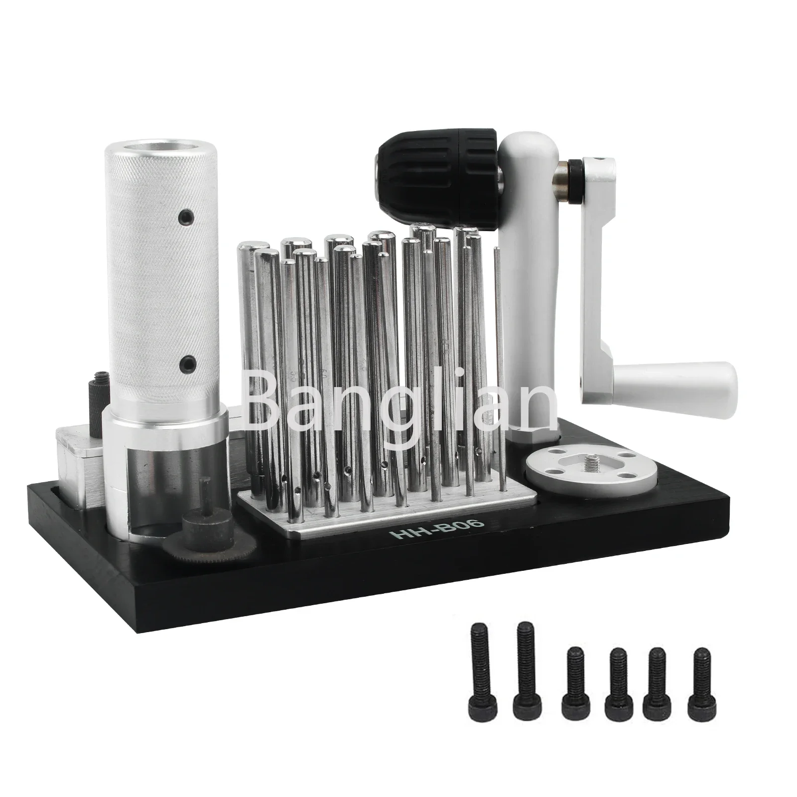 Professional Stainless Steel Manual Jump Ring Maker Machine with 20 Mandrel Accessories - Ideal Jewelry Tool for Jewelry Makers