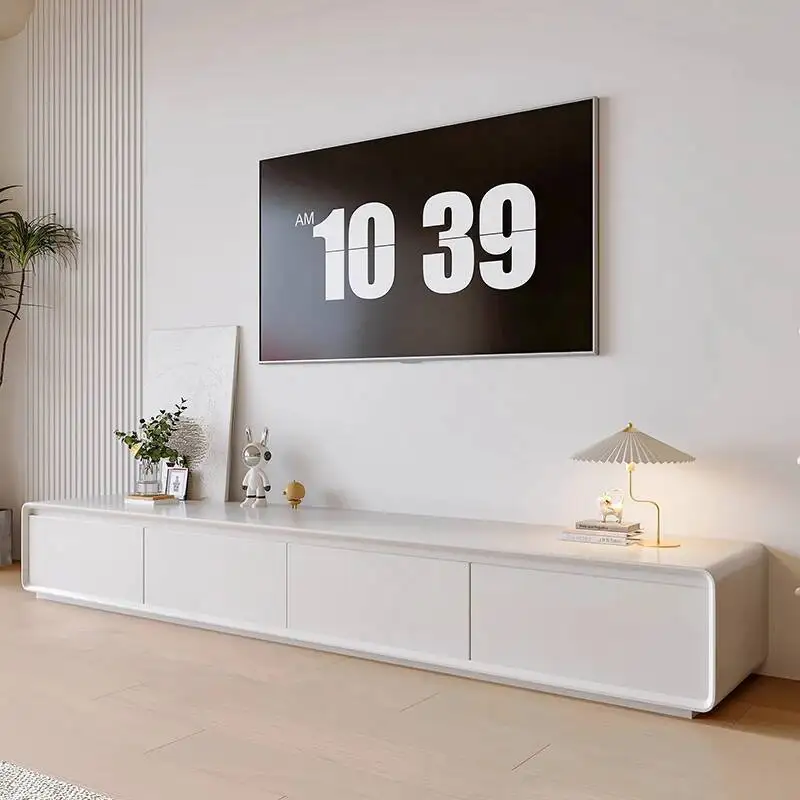 حامل تلفاز فرنسي كلاسيكي بتصميم كلاسيكي أنيق، حامل تلفاز فاخر، جمال بسيط، أثاث Muebles Para El Hogar لمنتصف القرن #1