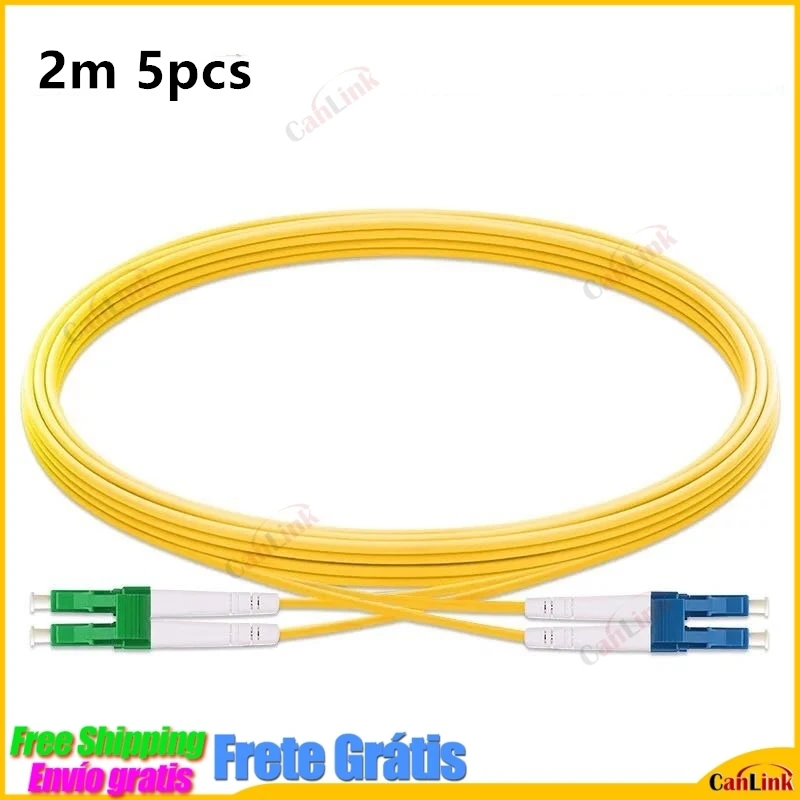 5 Teile/los LC/APC Zu LC/UPC Single mode Duplex Optische Faser Patchkabel Kabel Dual Core, 3,0mm,9/125 1m 2m 3m 5m 10m 15m