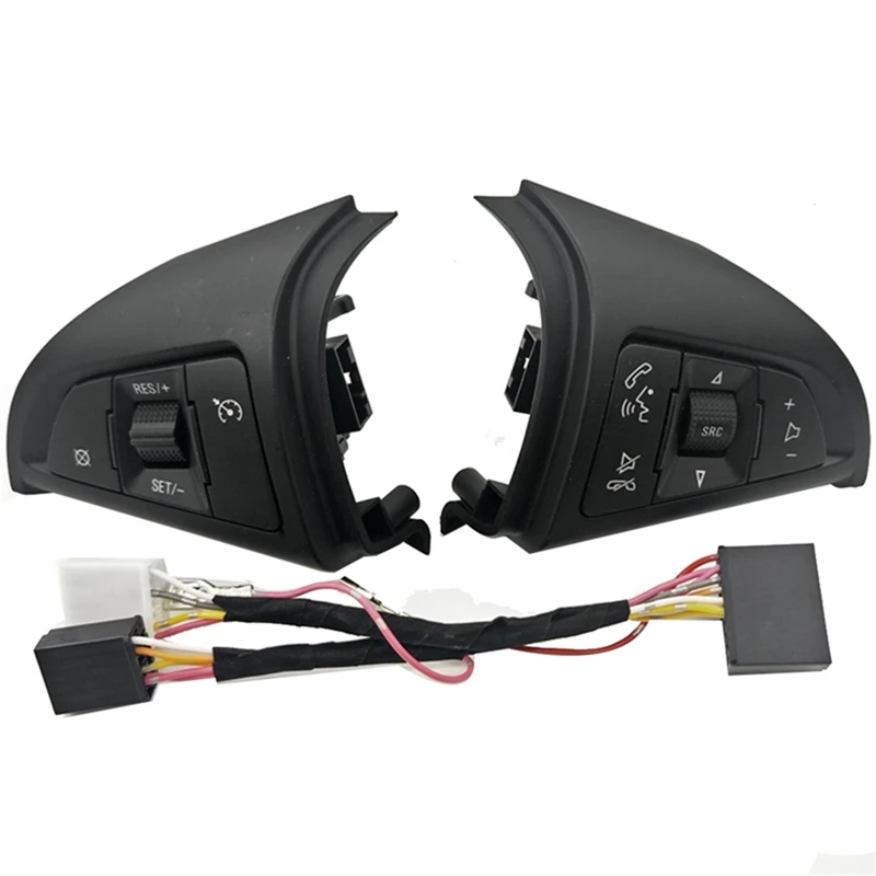 1Pair 96892135 96892140 For Chevrolet Cruze 2009 -2014 Car Steering Wheel Button Cruise Speed Control Switch With Wire