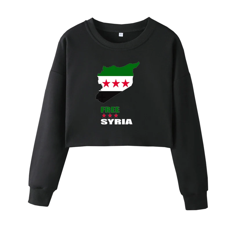 Syrian Freedom Flag Navel Top,Damascus,Unisex,Free Syrian Gifts,Gifts for Patriotic Syrian Women,Resistance Fighters,Middle East