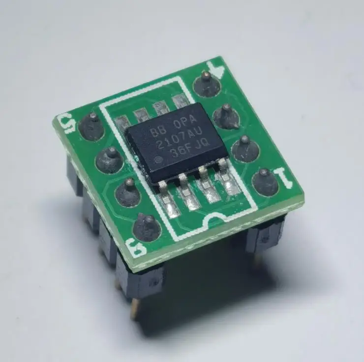 OPA2107 original OPA2107AP (sop8 to dip8) double op amp to protect the real product and guarantee the quality