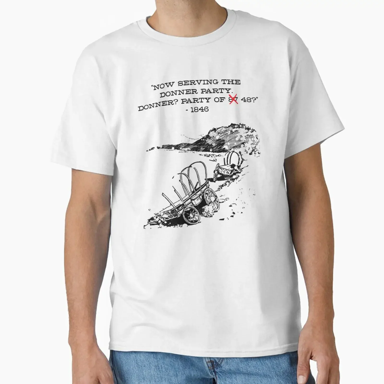 Donner Party designed and sold by historeetees1 vintage Washed Versatile fashion designer clothes Stylish graphic Soft