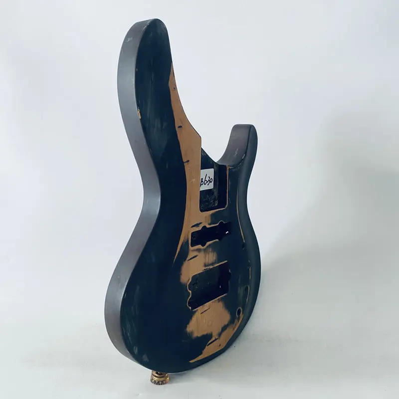 AB630 Active Electric Bass Unfinished Bass Guitar Body Right Hand with Damages Custom Orders for DIY Replacement