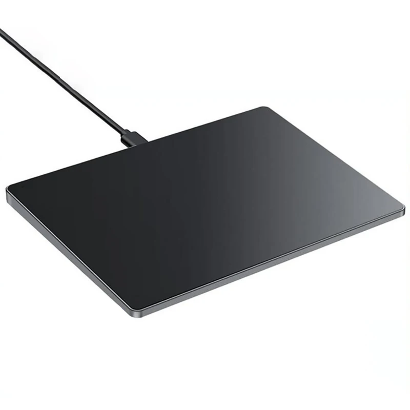 

Мультитач-трекпад, ультратонкая алюминиевая проводная USB-мышь-трекпад для настольных ПК/ноутбуков/компьютеров с Windows 10/11
